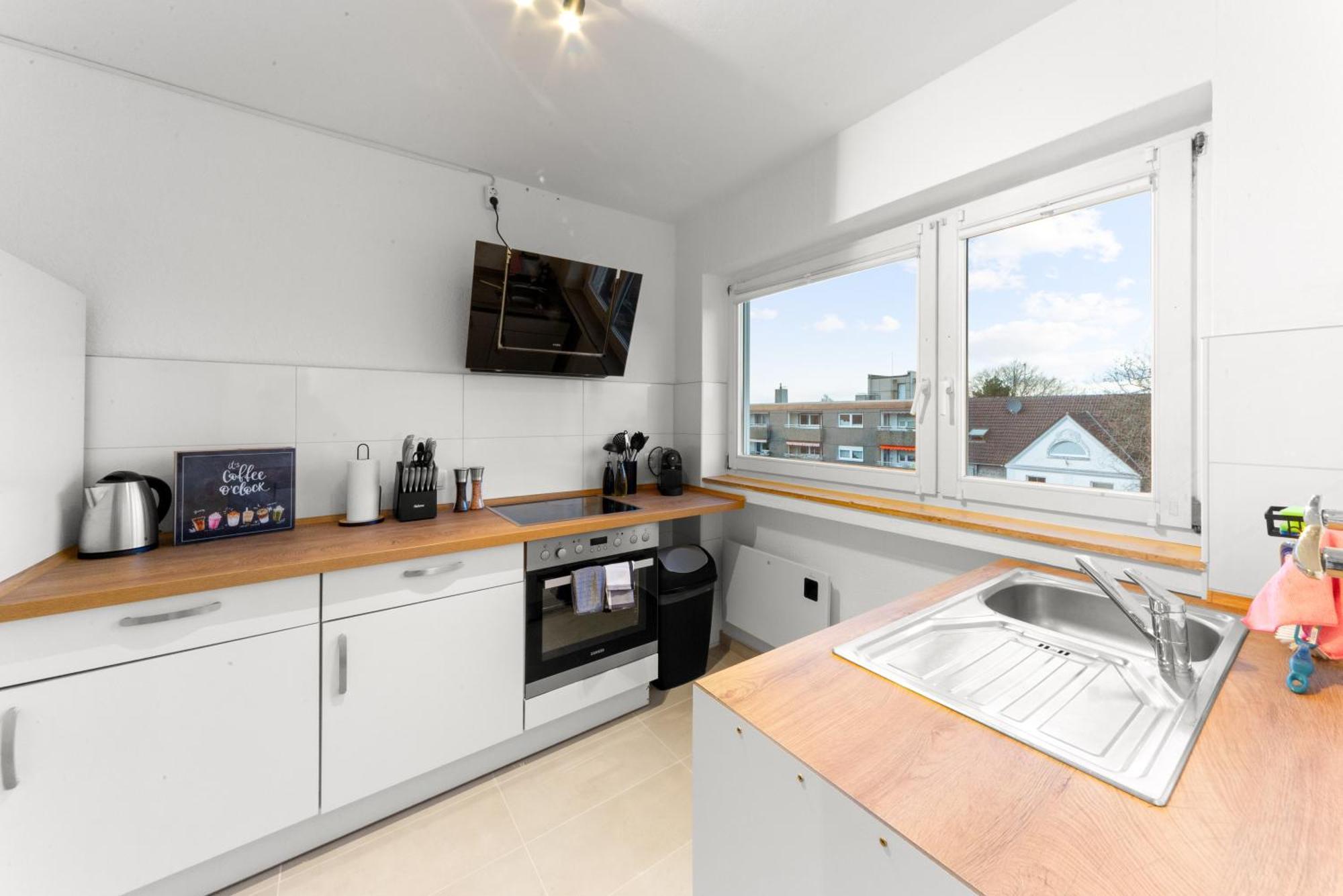 Vinful: Premium-Apartment Mit Balkon Und Parkplatz Mülheim an der Ruhr Buitenkant foto