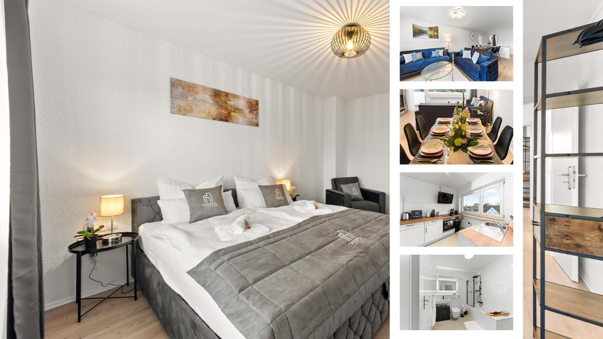 Vinful: Premium-Apartment Mit Balkon Und Parkplatz Mülheim an der Ruhr Buitenkant foto
